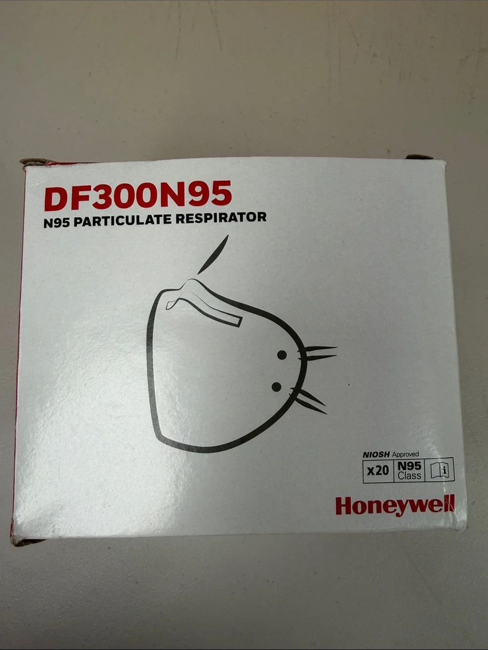 Honeywell DF300N95 N95 Particulate Respirator disposable face masks - White